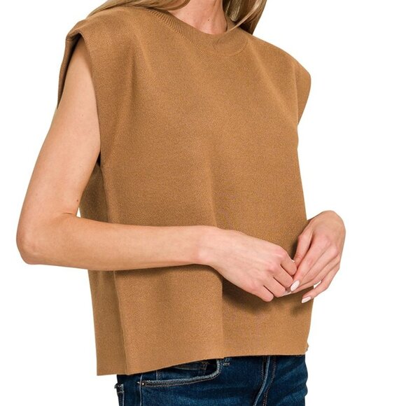 Zenana Tops - NWT Zenana Round Neck Viscose Sweater Vest